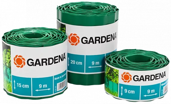 Бордюр зеленый 20 см, длина 9 м  GARDENA купить в Магнитогорске