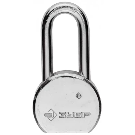 Замок навесной ЗУБР &quot;серия 272&quot; с удлинен закал дужкой, стальной корпус, 65мм 4-37272-65 купить в Магнитогорске