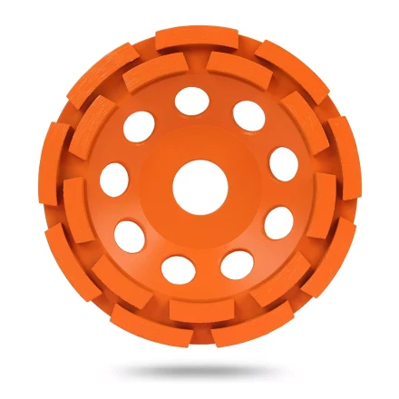 Двурядная алмазная шлифовальная чашка MESSER B/S по бетону и граниту купить в Магнитогорске