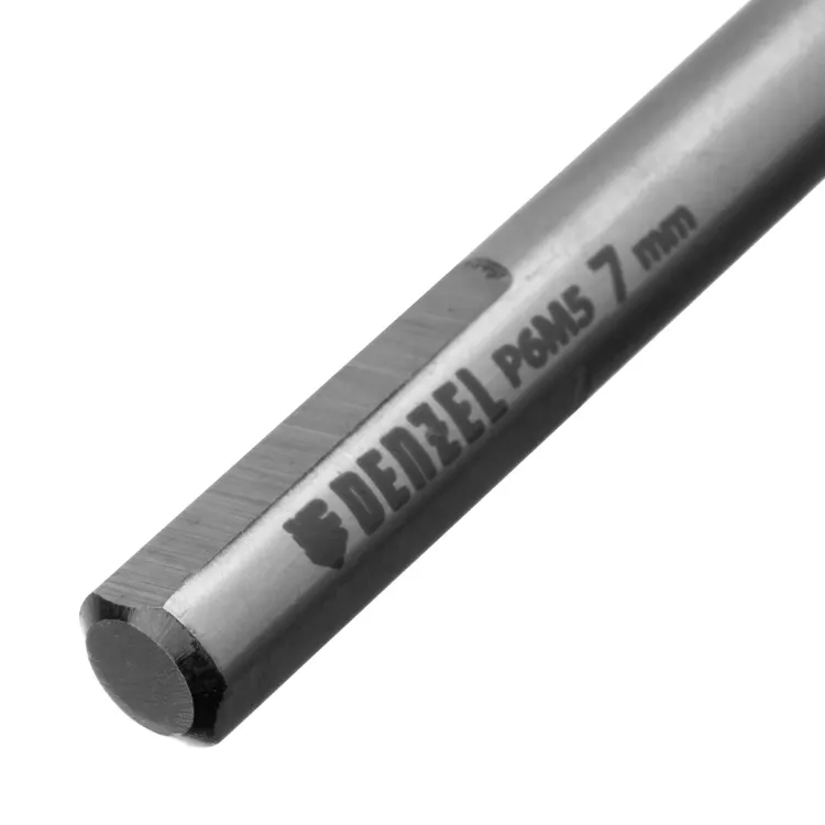 Сверло спиральное по металлу Denzel 7,0 x 109мм, Р6М5, Golden Tip, многогранная заточка 718280 купить в Магнитогорске