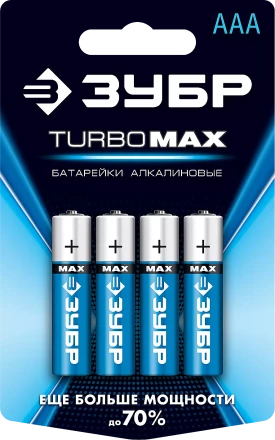 Батарейки TURBO MAX алкалиновые AAA 15В серия Без серии купить в Магнитогорске
