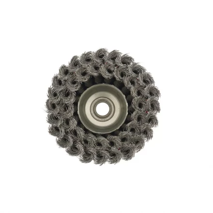 Щетка для УШМ 100 мм М14 &quot;чашка&quot; двухрядная крученая проволока 0,35 мм MTX 74677 купить в Магнитогорске