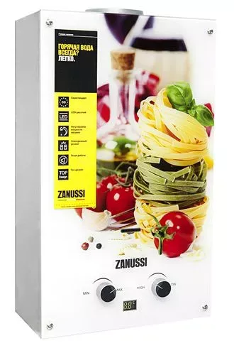 Колонка газовая Zanussi GWH 10 Fonte Glass La Spezia купить в Магнитогорске