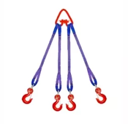 Строп текстильный четырехветвевой 4СТ 5 т L=7 м SF7 60 мм Звено РТ-3