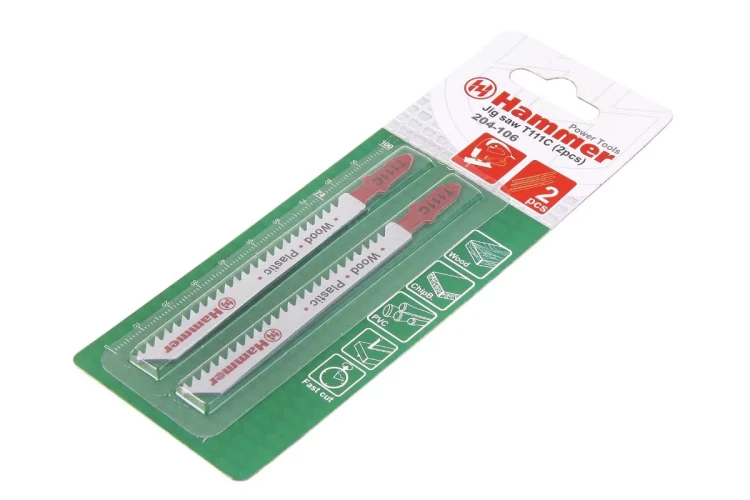 Пилки для лобзика HAMMER JG WD-PL T111C (2шт.) купить в Магнитогорске