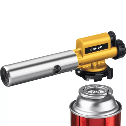 ЗУБР ГПМ-800, 1300°C, цельнометаллическая, газовая горелка с пьезоподжигом на баллон с цанговым соединением, Профессионал (55550) купить в Магнитогорске