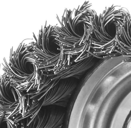 ЗУБР &quot;ПРОФЕССИОНАЛ&quot;. Щетка чашечная усиленная для УШМ, плетеные пучки стальной проволоки 0,5мм, 80ммхМ14 3527-080_z02 купить в Магнитогорске