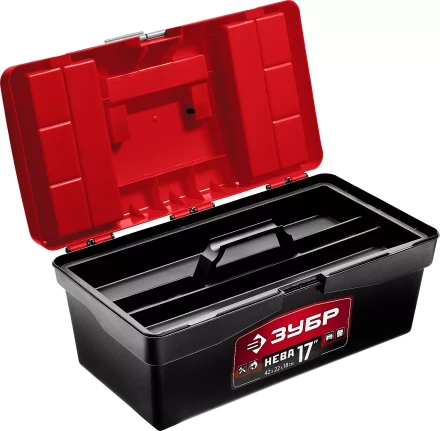 Ящик для инструмента &quot;НЕВА-17&quot; пластиковый, ЗУБР 38323-17 купить в Магнитогорске