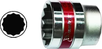 Головка торцевая 13 мм 12-гранная CrV под квадрат 1/2" хромированная MATRIX MASTER 13686
