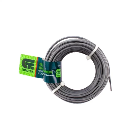 Леска для триммера звезда, армированная алюминием, 2.4 мм х 15 м, Россия Сибртех 961975 купить в Магнитогорске