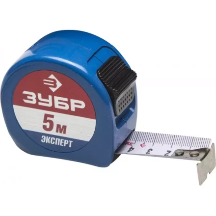 Рулетка ЗУБР, алюмин корпус повышенной прочности, нейлон покрытие, компактная эргоном конструкция, 5м/25мм 34058-05-25 купить в Магнитогорске