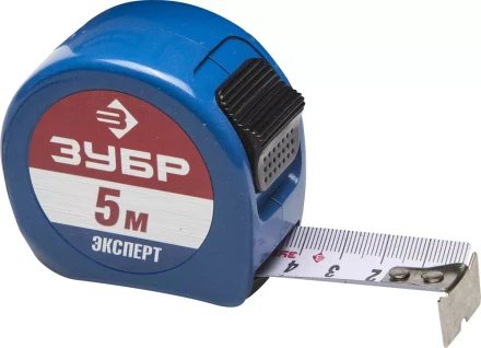 Рулетка ЗУБР, алюмин корпус повышенной прочности, нейлон покрытие, компактная эргоном конструкция, 5м/25мм 34058-05-25 купить в Магнитогорске