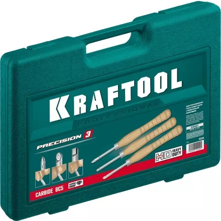 Набор профессиональных ручных резцов по дереву KRAFTOOL 18369 купить в Магнитогорске