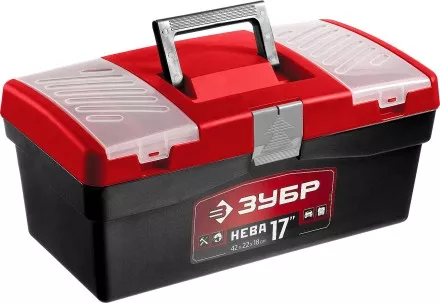 Ящик для инструмента &quot;НЕВА-17&quot; пластиковый, ЗУБР 38323-17 купить в Магнитогорске