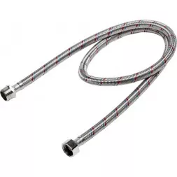 Подводка гибкая STAYER для воды, оплетка из нержавеющей стали, г/ш 1/2&quot; - 1м 51015-G/S-100
