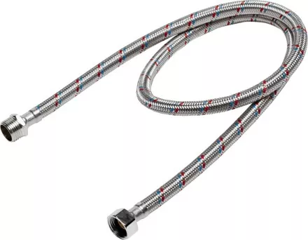 Подводка гибкая STAYER для воды, оплетка из нержавеющей стали, г/ш 1/2&quot; - 1м 51015-G/S-100 купить в Магнитогорске