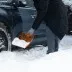 Лопата для уборки снега Сибртех 61673, поликарбонат, 270х360х840 мм, стальной черенок, усиленная купить в Магнитогорске