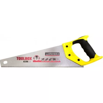 Ножовка многоцелевая (пила) STAYER TOOLBOX 350 мм, 11 TPI, мелкий прямой закаленный зуб, точный рез 2-15091-45 купить в Магнитогорске