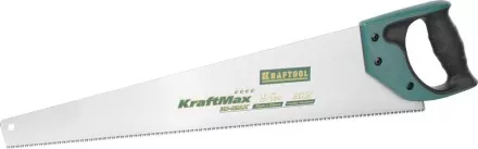 Ножовка универсальная (пила) KRAFTOOL &quot;KraftMax-9&quot; 9TPI, 550мм, 3D зуб, точный рез вдоль и поперек всех видов материалов, средних и мелких заготовок 15220-55 купить в Магнитогорске
