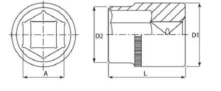 Головка торцевая 3/8&quot;DR 14 мм S04H3114  Jonnesway 47565 купить в Магнитогорске