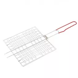 Решетка-гриль 230х230 мм хромированная PVC рукоятка Sparta 69635