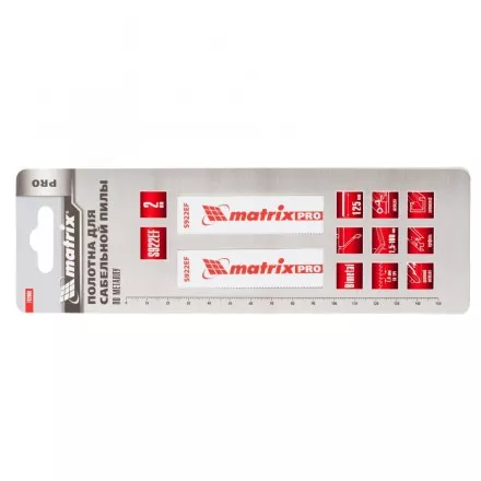 Полотна по металлу для сабельной пилы S922EF 125/1,4мм Bimetal 2 штуки PRO Matrix 782009 купить в Магнитогорске
