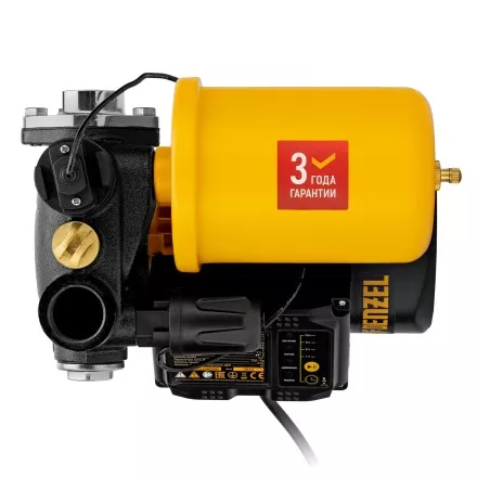 Насосная станция Denzel PS500C, 500 Вт, напор 35 м, 2200 л/ч, ресивер 2 л, блок управления 97249 купить в Магнитогорске
