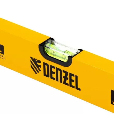 Уровень алюминиевый, 1200 мм, фрезерованный, 3 глазка Denzel 33684 купить в Магнитогорске