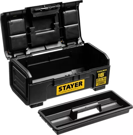 Ящик для инструмента &quot;TOOLBOX-16&quot; пластиковый, STAYER Professional 38167-16 купить в Магнитогорске