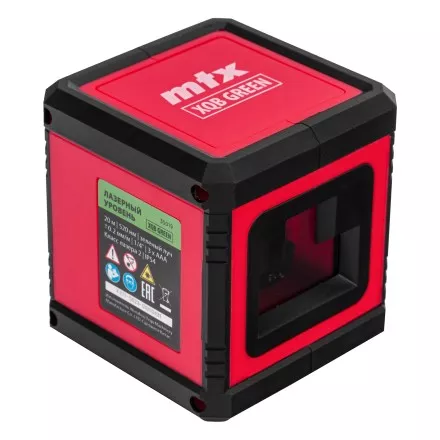 Лазерный уровень MTX XQB GREEN Basic SET, 20 м, зеленый луч, батарейки, резьба 1/4&quot; 35019 купить в Магнитогорске