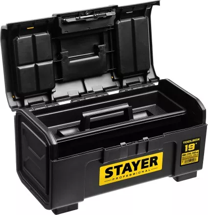 Ящик для инструмента &quot;TOOLBOX-19&quot; пластиковый, STAYER Professional 38167-19 купить в Магнитогорске