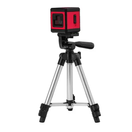 Лазерный уровень MTX XQB RED Pro SET, 10 м, красный луч, батарейки, штатив 350185 купить в Магнитогорске