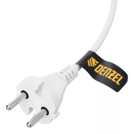 Шнур сетевой Denzel Energy Series, ПВС, 1,5 м, 2 x 1 мм, с неразборной вилкой, белый, 3 м, 37660 купить в Магнитогорске