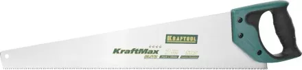 Ножовка для быстрого реза &quot;KraftMax-7&quot; 7 TPI, 500 мм, прямой крупный зуб, рез поперек волокон, для крупных и средних заготовок, KRAFTOOL 15224-55 купить в Магнитогорске