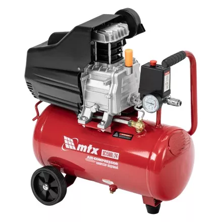 Компрессор воздушный MTX DC1500L/24, 1,5 кВт, 24 л, 210 л/мин 58017 купить в Магнитогорске