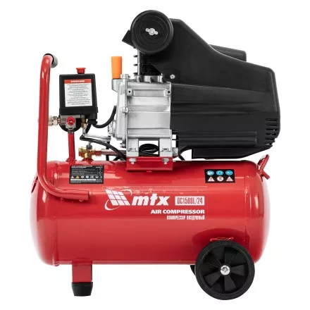 Компрессор воздушный MTX DC1500L/24, 1,5 кВт, 24 л, 210 л/мин 58017 купить в Магнитогорске