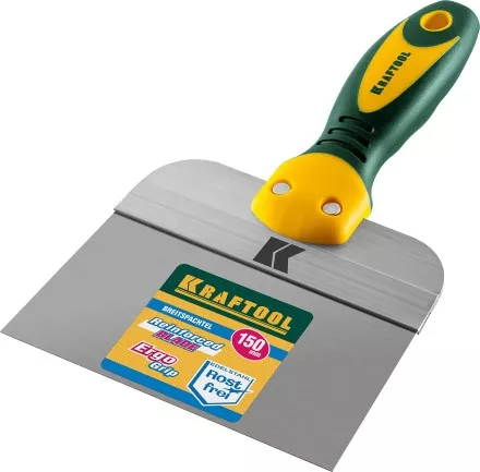 Шпатель KRAFTOOL фасадный с двухкомпонентной ручкой, нержавеющее полотно, 150мм 10036-150 купить в Магнитогорске