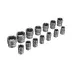 Набор инструментов Сибртех 14170, 1/2&quot;, 3/8&quot;, 1/4&quot;, пластиковый кейс 215 предм. купить в Магнитогорске
