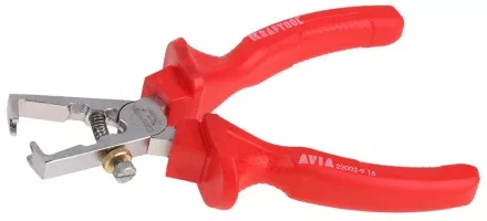 Клещи &quot;AVIA&quot; для снятия изоляции, диэлектрические 1000В, маслобензостойкая рукоятка, 160мм, KRAFTOOL 22002-9-16 22002-9-16 купить в Магнитогорске