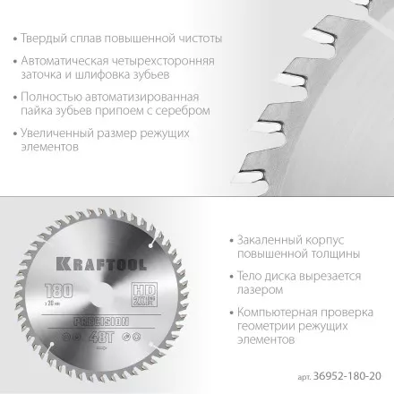 Диск пильный PRECISION, повышенный ресурс 36952-180-20 купить в Магнитогорске