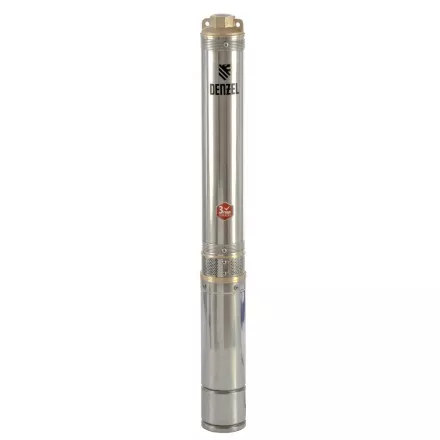 Скважинный насос Denzel DWC-3-60, центробежный, диаметр 3&quot;, 800 Вт, 3300 л/ч, напор 60 м 97255 купить в Магнитогорске