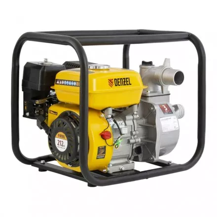 Мотопомпа бензиновая для чистой воды PX-50, 7 л.с, 2&quot;, 600 л/мин, глубина 8 м, напор 30 м Denzel 99201 купить в Магнитогорске