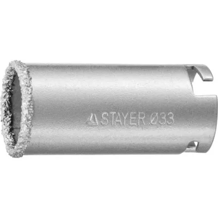 Коронка STAYER &quot;PROFESSIONAL&quot; кольцевая с карбидно-вольфрамовой крошкой, d=33мм 33345-33 купить в Магнитогорске