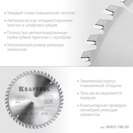 Диск пильный PRECISION, повышенный ресурс 36952-190-20 купить в Магнитогорске