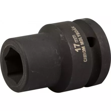 Торцовая головка KRAFTOOL &quot;INDUSTRIE QUALITAT&quot; ударная (3/4&quot;), FLANK, Cr-Mo, фосфатированная, 17 мм 27945-17_z01 купить в Магнитогорске