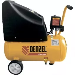 Компрессор воздушный безмасляный поршневой прямой привод DENZEL LC 24-195 58072
