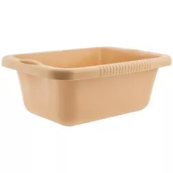 Таз пластмассовый прямоугольный 25 л, бежевый, Home Palisad 929925