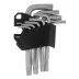Набор ключей имбусовых Torx-Tempered, TT10-50, CrV, 9 шт. Сибртех 123707 купить в Магнитогорске