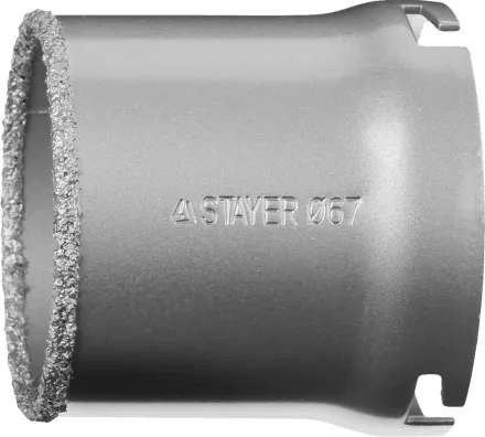 Коронка STAYER &quot;PROFESSIONAL&quot; кольцевая с карбидно-вольфрамовой крошкой, d=67мм 33345-67 купить в Магнитогорске