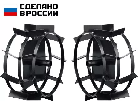 ЗУБР ГР-2, 430х200 мм, 2 шт., грунтозацепы для мотоблоков (707105-2) купить в Магнитогорске